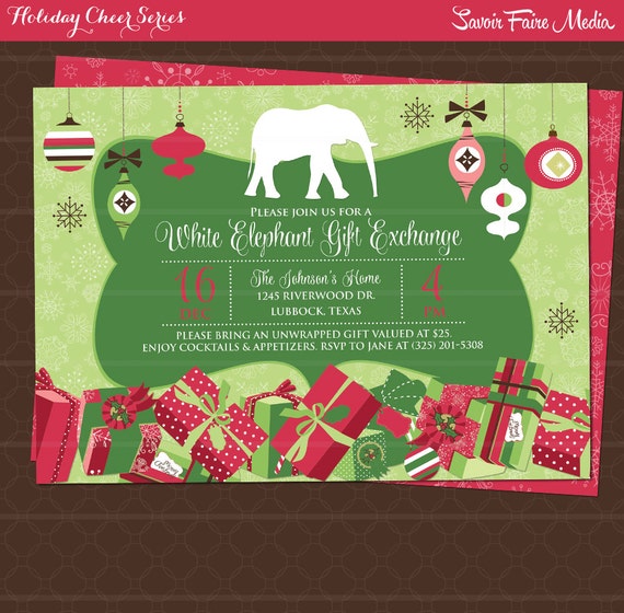 Holiday White Elephant Gift Exchange // Christmas White Elephant Party