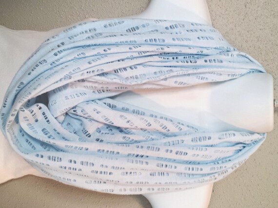 powder blue open weave knit infinity scarf womens by powder blue open weave knit infinity scarf womens by