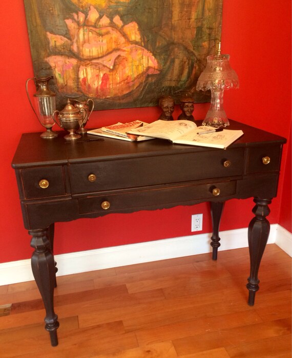 Sheraton Style Antique Flip Top Writing Desk SOLD