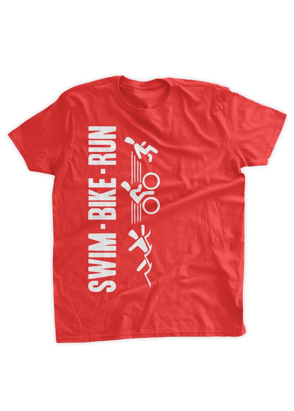 all free run stick items shirt Run Bike Swim by Stick Swimming T BumpCovers Figure Marathon