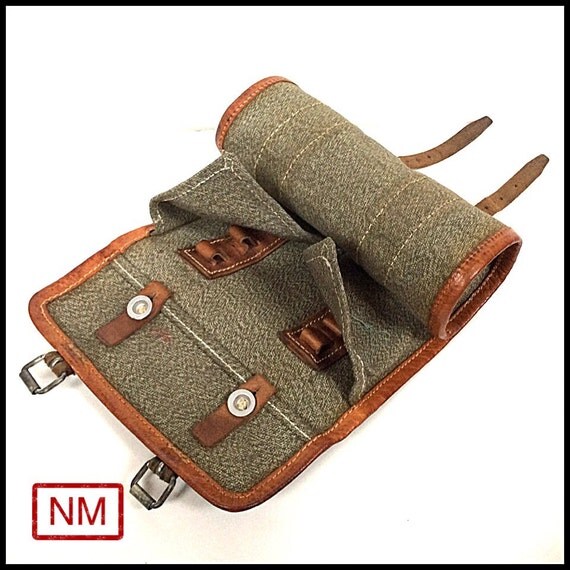 Vintage Swiss Army Tool Roll Bag for Tools of by NaturaMachinata