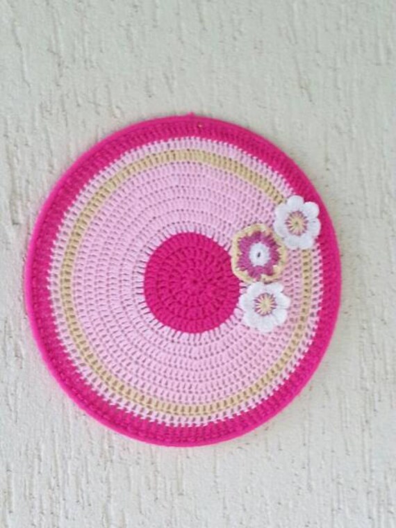 Embroidery Hoop Crochet Doily Wall Hanging Doily Wall Decor