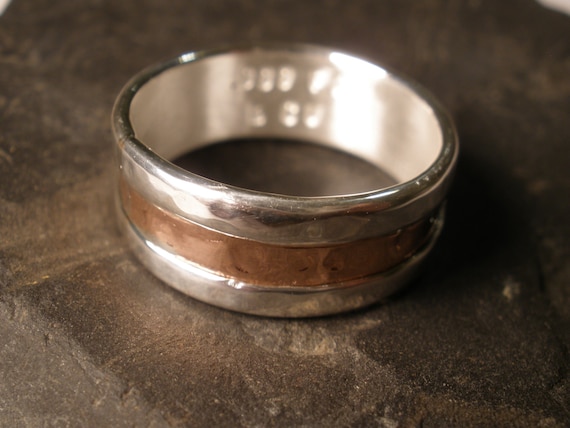 Simple Copper Wedding Ring Mens Simple Copper Wedding Ring Mens