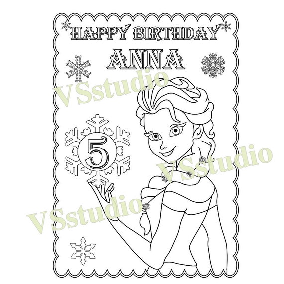 Frozen Coloring Pages Pdf 28 Images Birthday Favor Page File