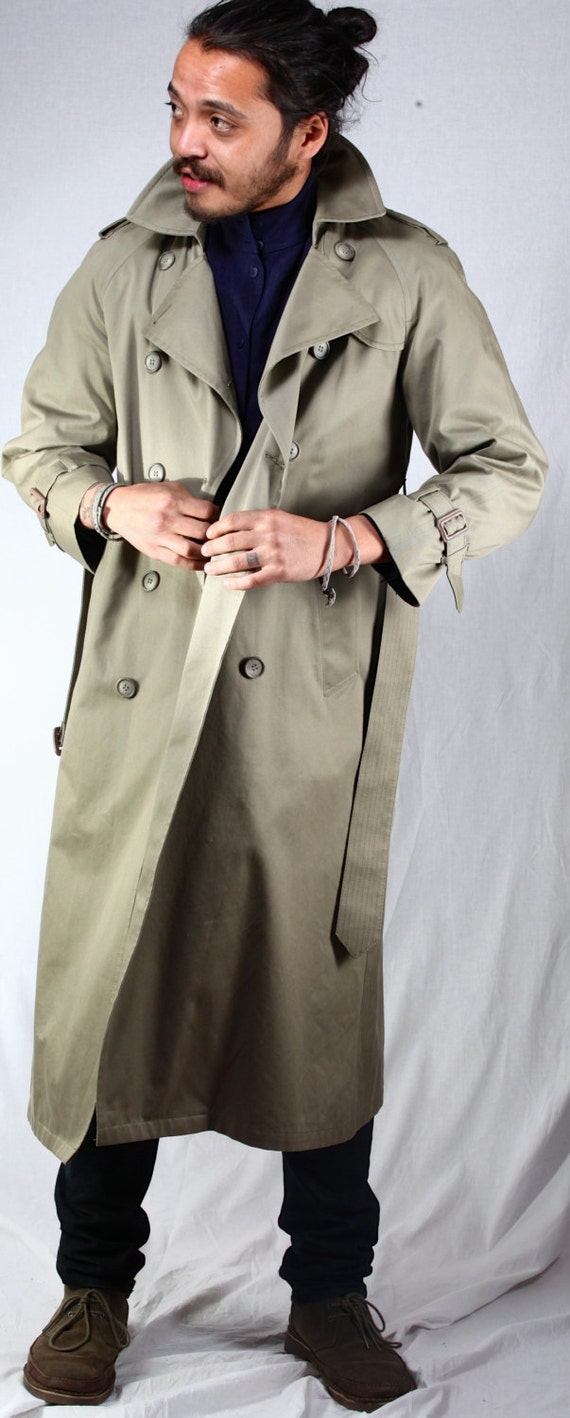 Men's London Fog Double Breasted Vintage Trench Coat