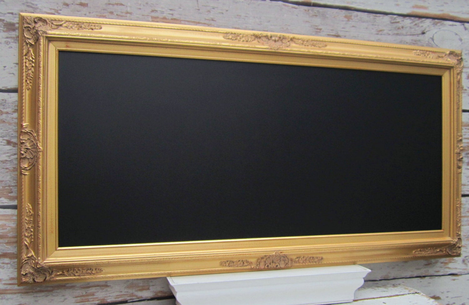 LARGE FRAMED CHALKBOARD Gold Framed Sign 56x32Gold