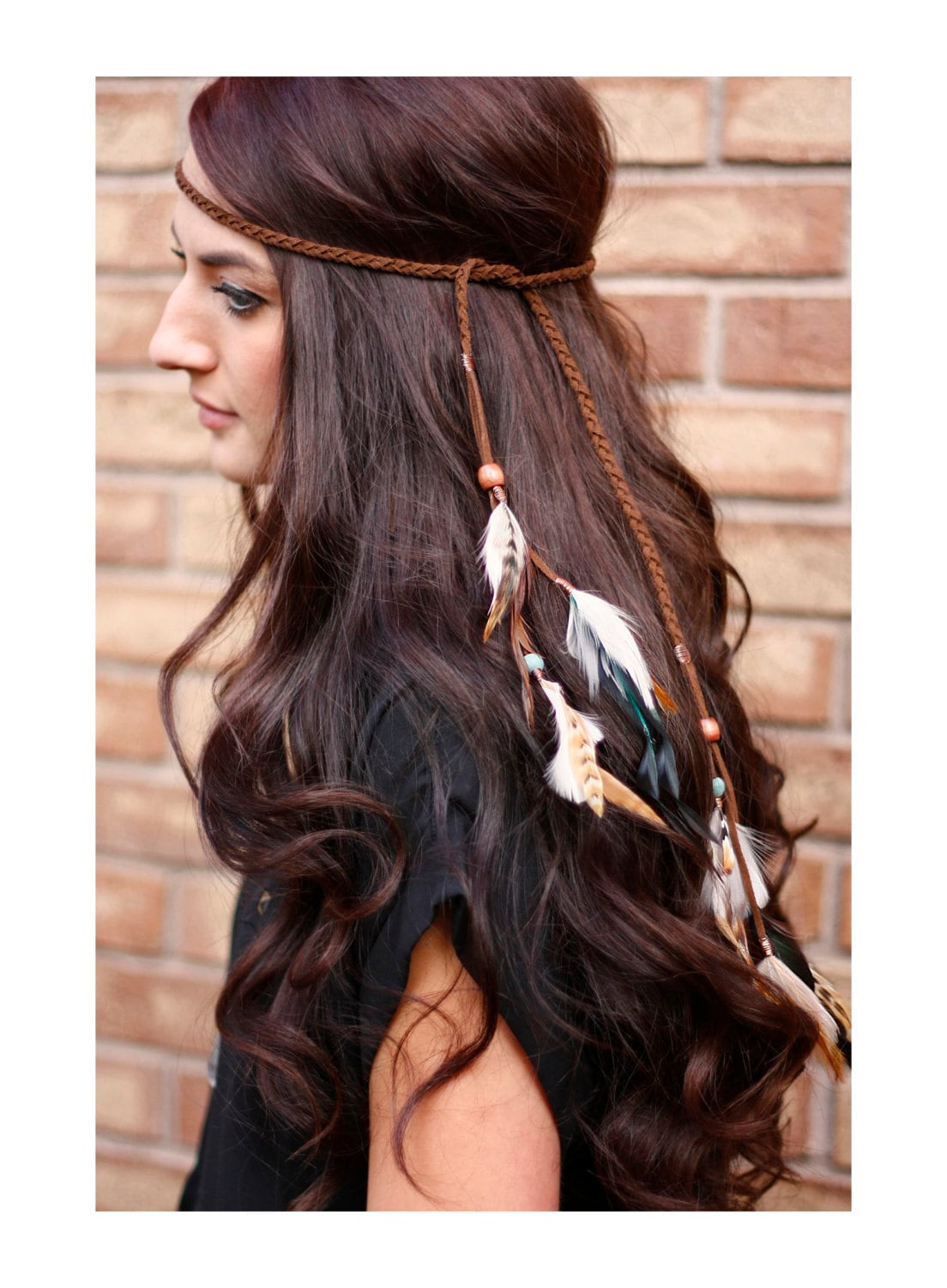 Feather Headband Indian Headdress Native By Kelseysfeathers