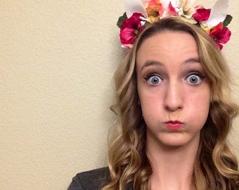 Unicorn horn headband unicorn gift flower crown unicorn party unicorn birthday unicorn cosplay