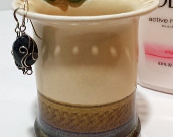 Earring Organizer Cosmetic / Brush Holder Jewelry Organizer Eyeglasses Holder - Handmade Ceramic - Unique Gift Mother's Day Gift Home Decor