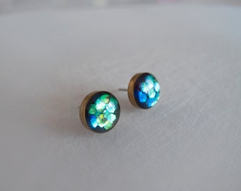 Sparkly Round Stud Earrings - Hypoallergenic Surgical Steel Posts