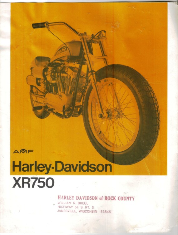 Vintage Harley Davidson AMF XR750 Dirt Track Racer Dealer