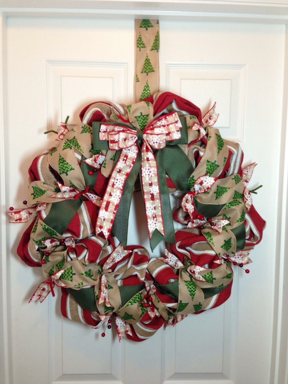 Burlap Christmas Wreath