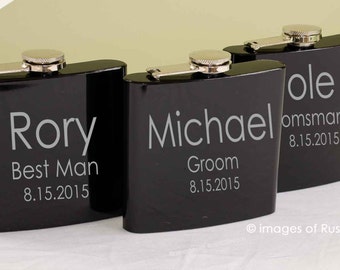 1 Personalized Flasks Personalized Groomsman Gift By Rusticsquare