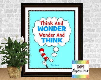 Popular items for think and wonder on Etsy