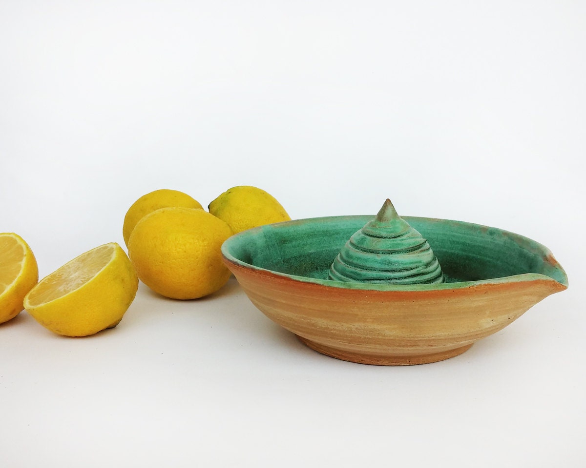 Ceramic lemon squeezer pottery squeezer Kitchen accessory