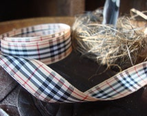 thumbnail image 2 of Ships Free Over 35 In US - Plaid Check Wired Edge Ribbon, 10 Yards 2 of 11
