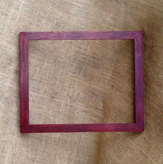 Purple Picture Frame 8x10 Small Hand Made Purple Heart