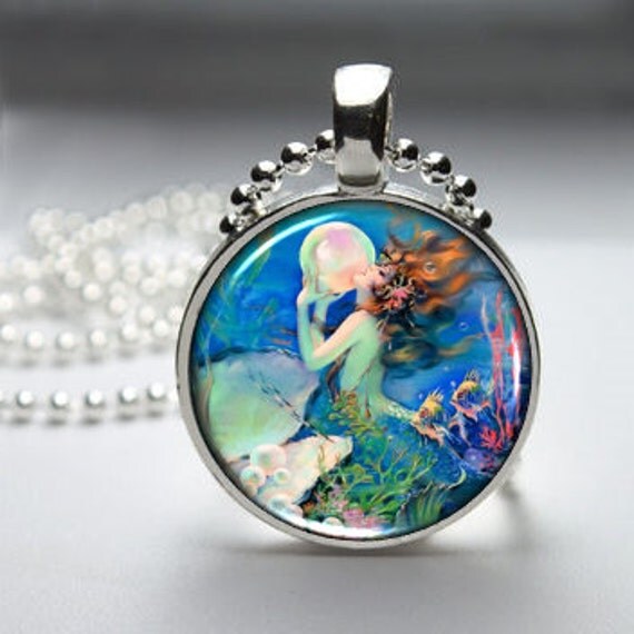 Items similar to Mermaid Pendant Mermaid Necklace Mermaid Jewelry on Etsy