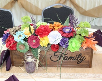 Wood Flower Box; Decorative Box; Wood Box; Customized Flower Box
