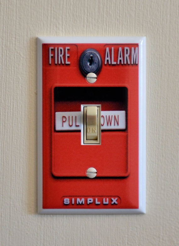 Items similar to Fire Alarm Light Switch Wall Plate Cover on Etsy
