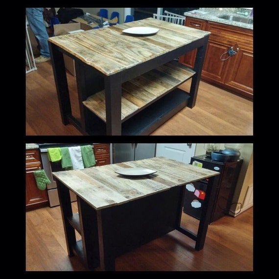 Custom Reclaimed Wood Kitchen Island/Breakfast Bar.