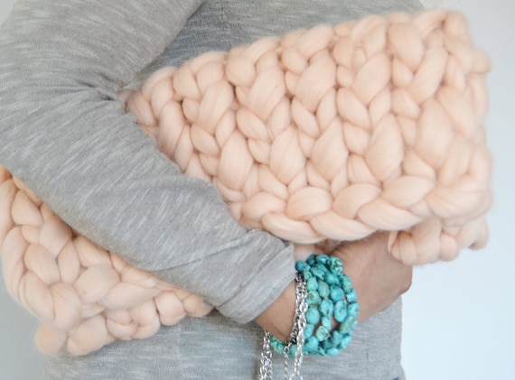 Manuosh DIY Super Chunky Merino Wool Foldover Clutch Knit Kit
