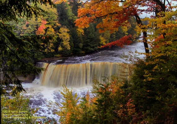 Waterfalls Upper Tahquamenon Falls Upper Peninsula Michigan