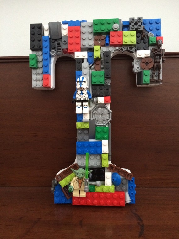 Themed Lego Letter by SugaSpiceBoutique on Etsy