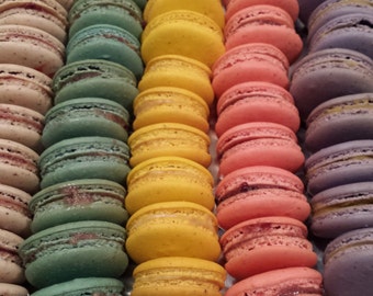 Boston Bonbon Handmade French Macarons Mixed Flavors of 12