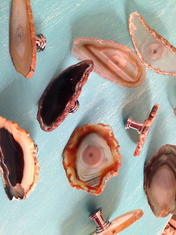 Natural Agate Knobs