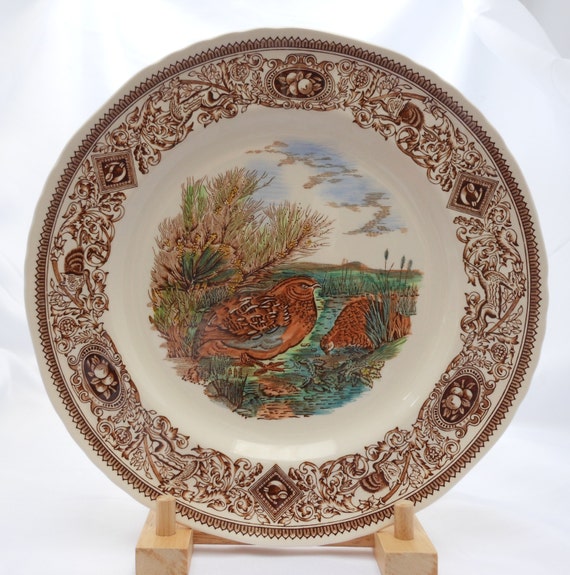 Masons Game Birds The Quail Dinner Plate 10.5