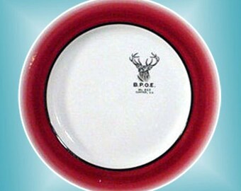 Vintage BPOE Sumter SC Dinner Plate
