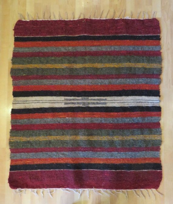 Antique Horse Hair Buggy Blanket Woven Blanket Hand by AHorsesTale