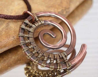 Popular items for wire wrapped spiral on Etsy