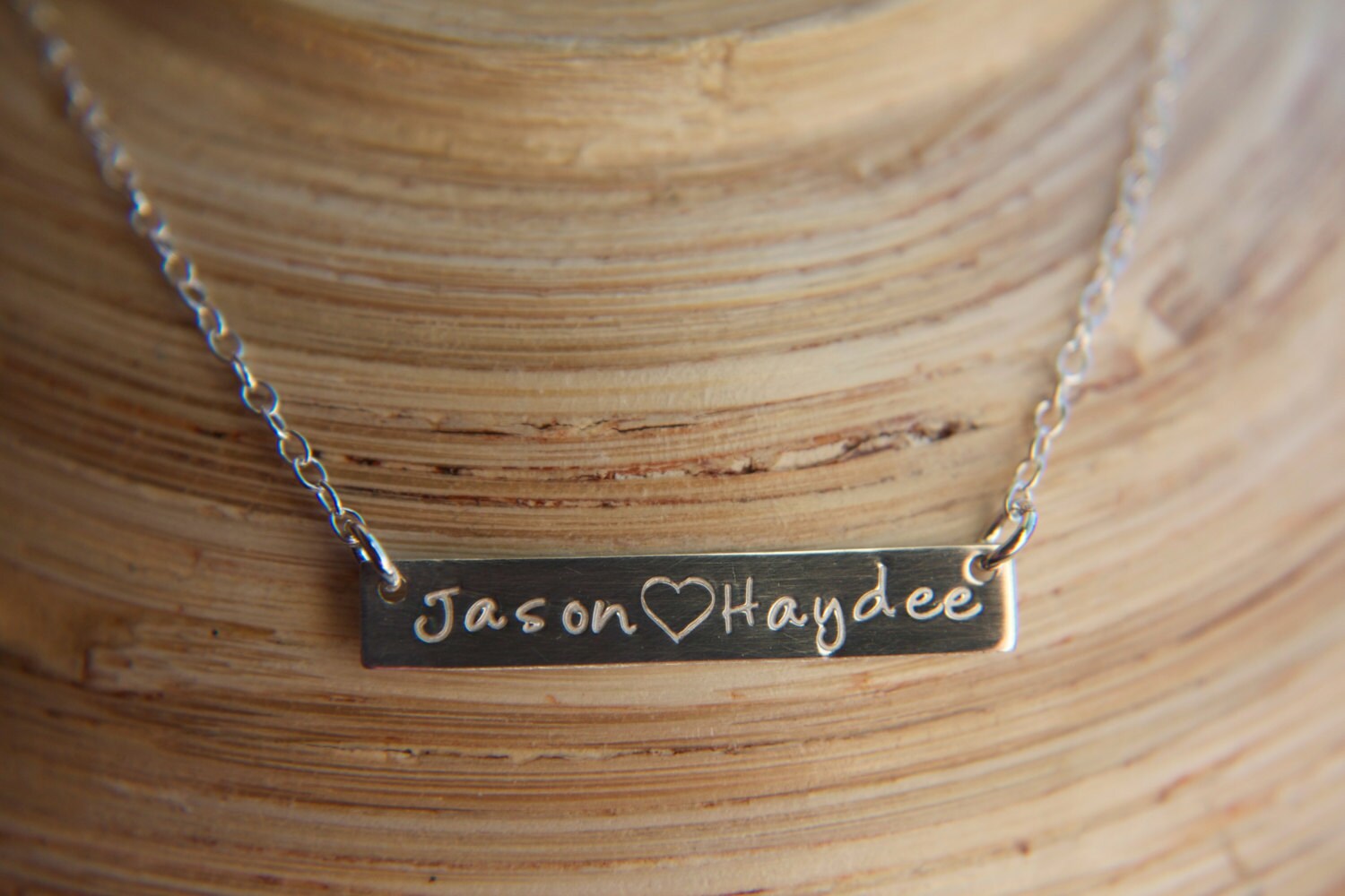 Custom Word Necklace Sterling Silver Necklace by UnmistakablyMine