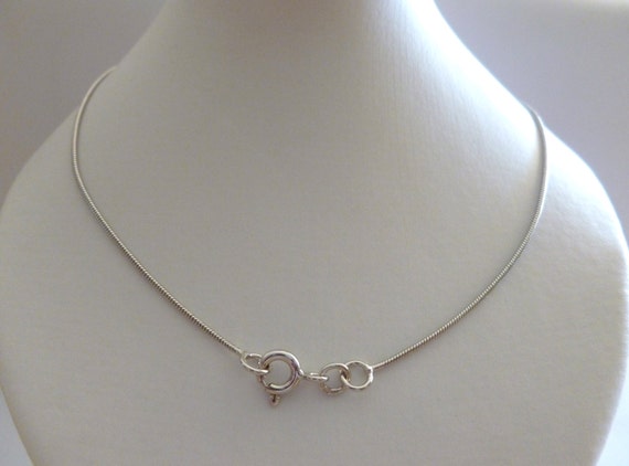 9ct Solid White Gold Snake Chain Necklace 50cm's 20 Inches N121, 375 ...