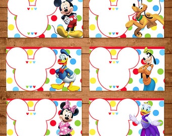 mickey mouse labels etsy