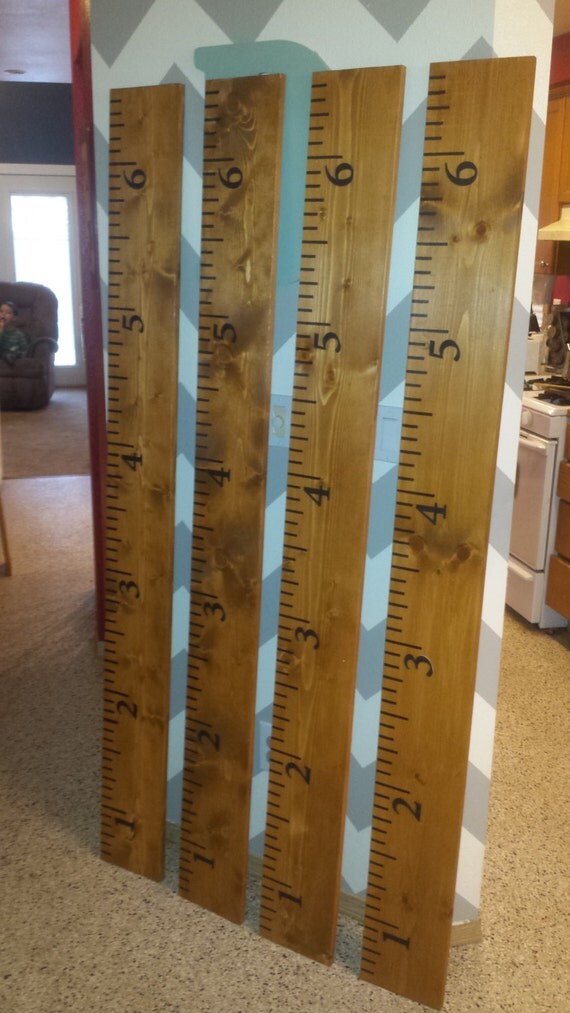 Wooden Wall Growth Chart Ruler by TheCraftyDrinker on Etsy