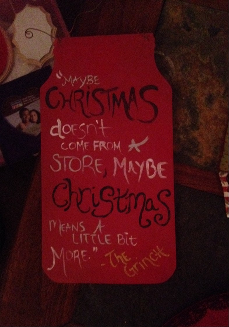 The grinch quote wall decor 