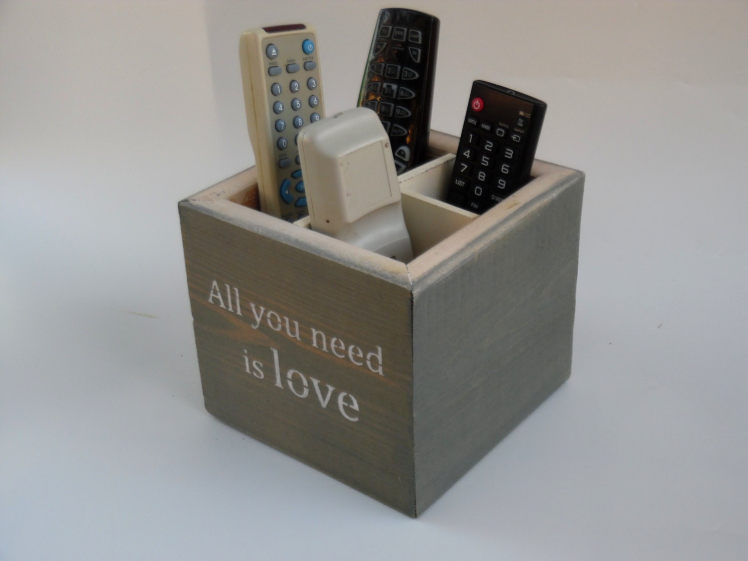 TV remote control box storage box by YALIHOMEDECOR on Etsy