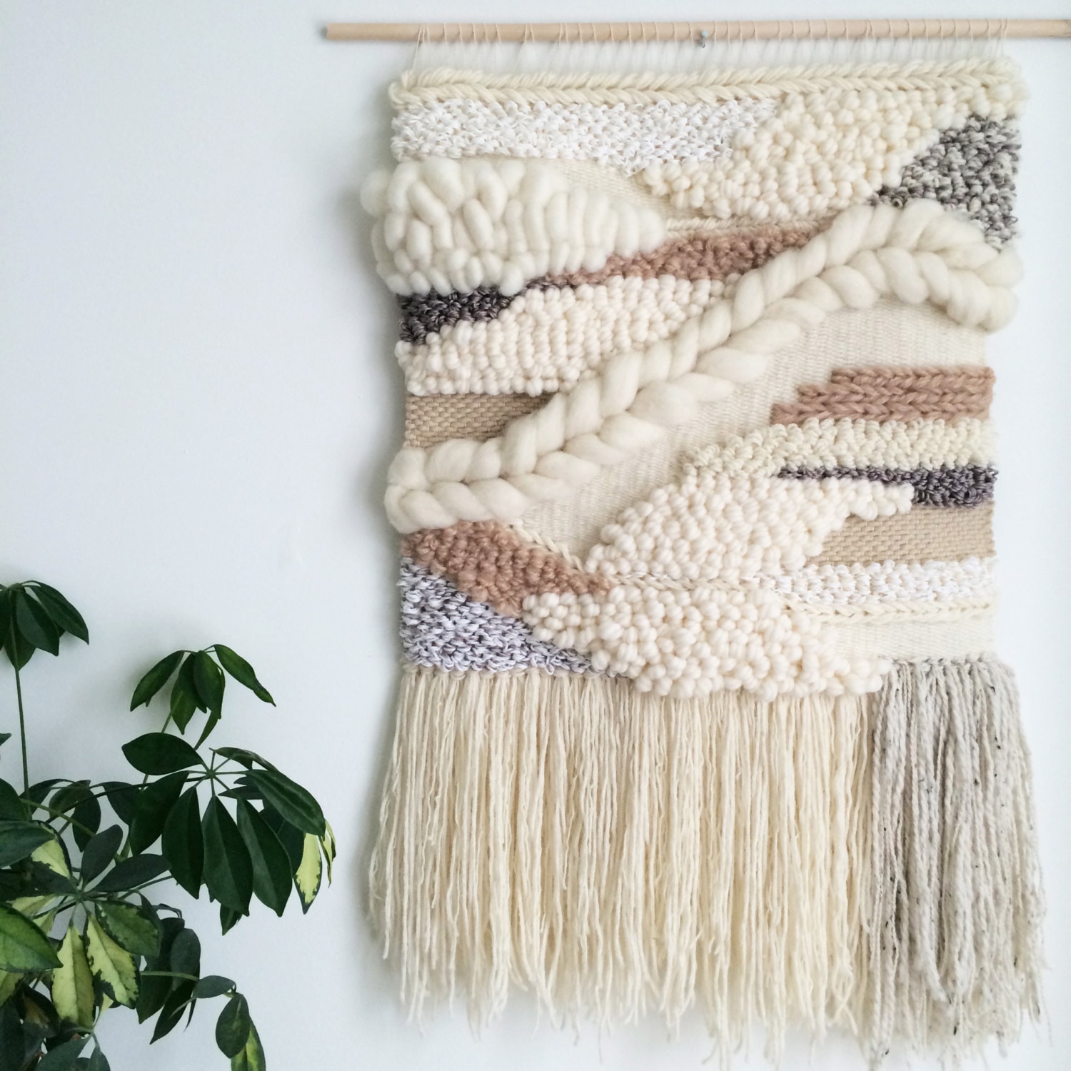 Woven Wall Hanging / Handmade Woven Tapestry / Wall Art