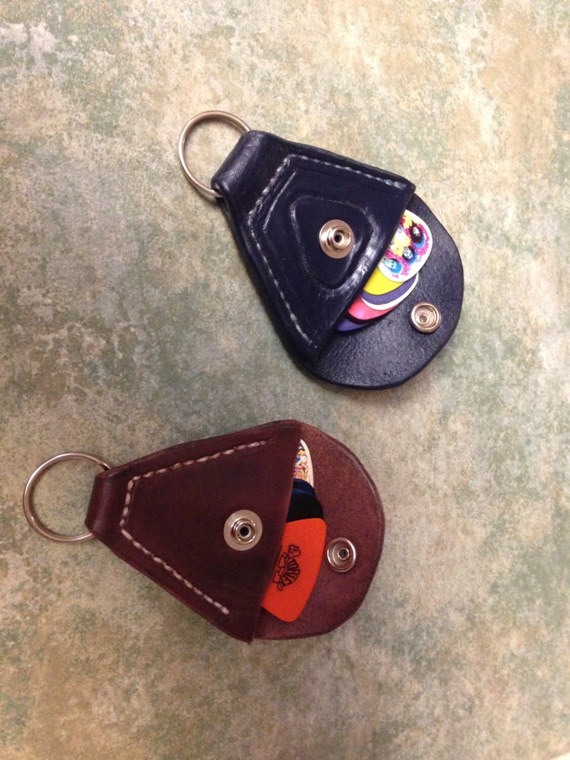 Leather Guitar Pick Pouch by CastlefoxLeatherwork on Etsy