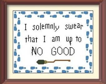 Harry Potter Cross Stitch Pattern: Marauder's Map; Buy 2 Patterns Get 1 FREE!!