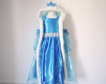 Elsa Costume Frozen Elsa Dress Girls Princess Dress