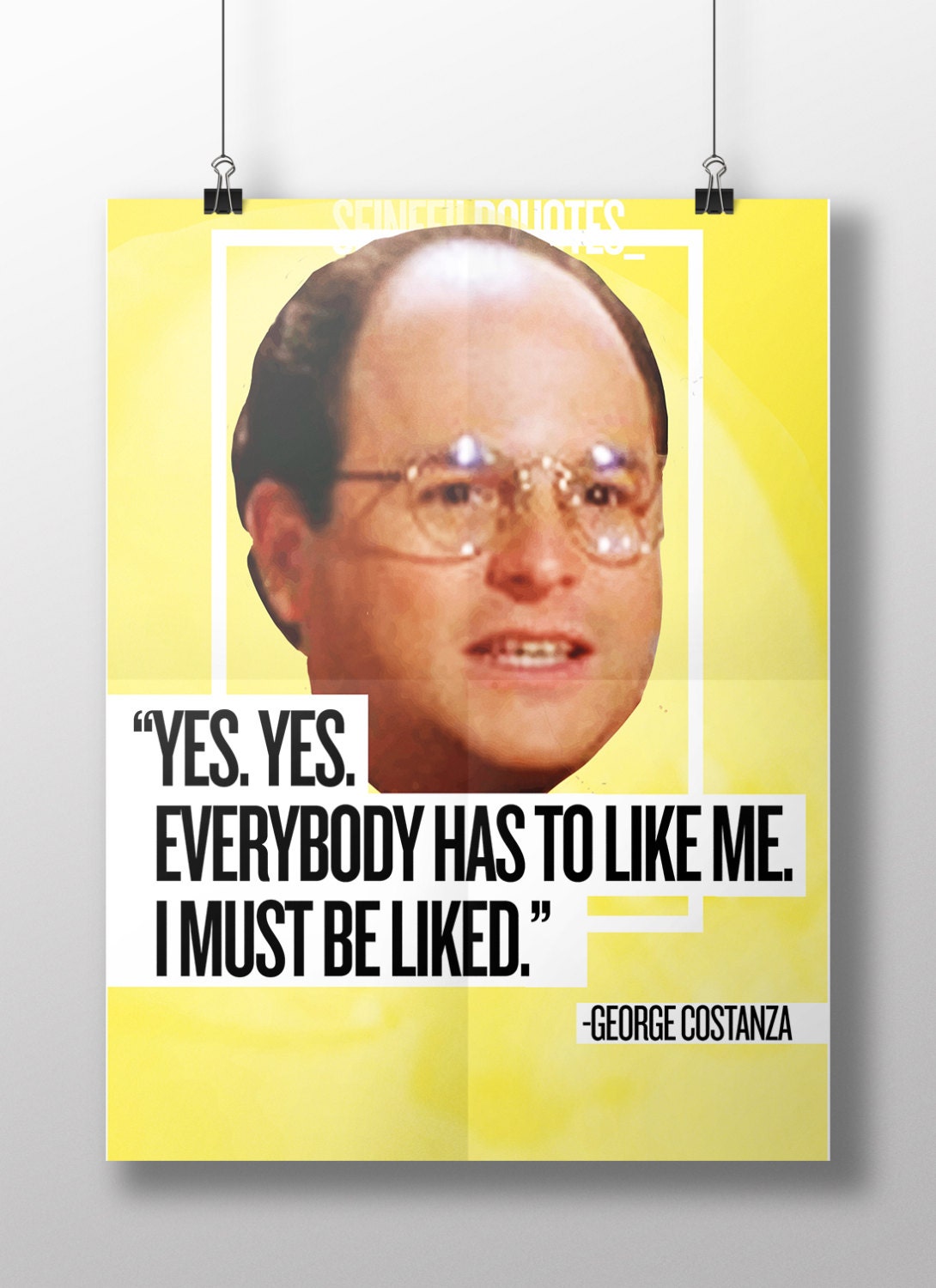 PRINTABLE Seinfeld Quotes: George Costanza Poster by PrintableInk