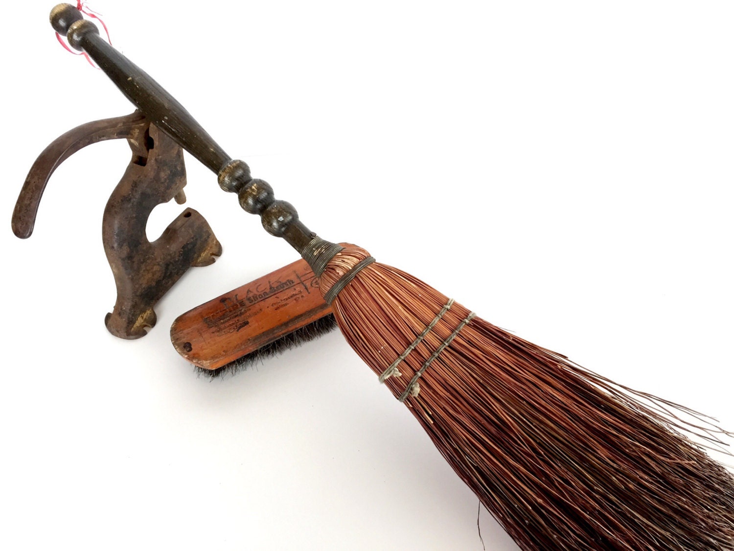 Vintage Fireplace Hearth Broom