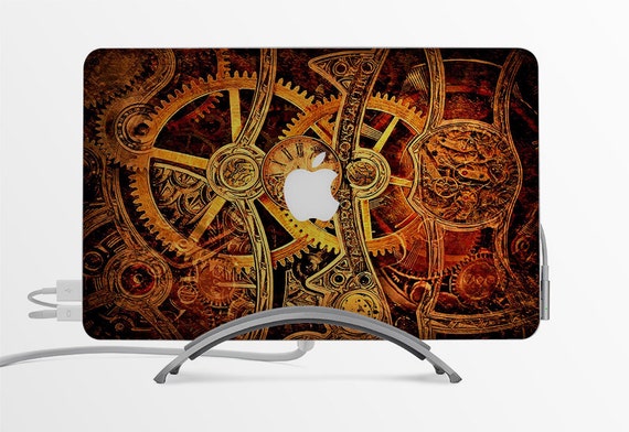 Macbook Decal / Custom Creative Sticker / Computer decoration / Gift / Apple logo / Steampunk heart by Papierge steampunk buy now online