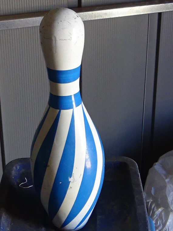 Used Bowling Pin by LorahsCrafts on Etsy