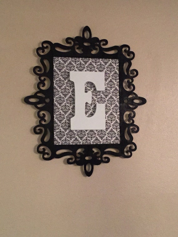 Monogram picture frame by Partyrama on Etsy