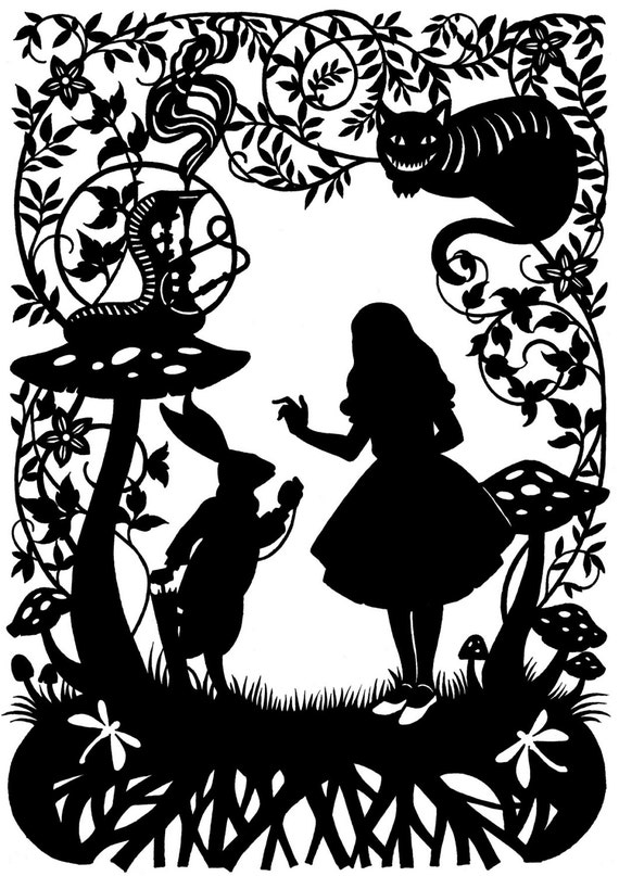 Alice In Wonderland Paper Cutting